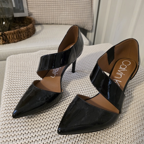 Calvin Klein Shoes - Calvin Klein Glossy Black Women's Heels